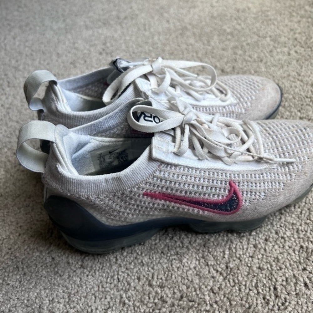 Size 7 - Nike Air VaporMax Flyknit White Thunder Blue 2021